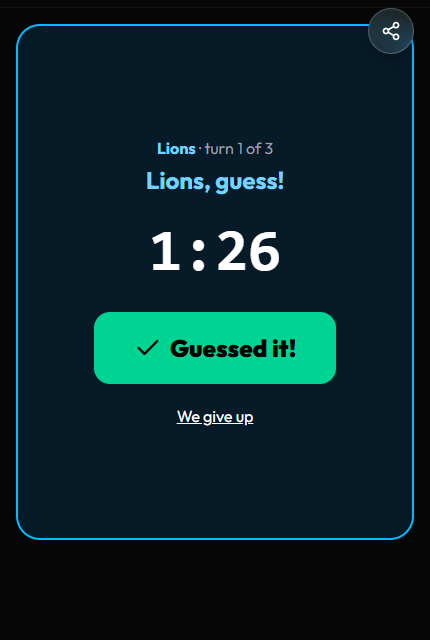 The clock running