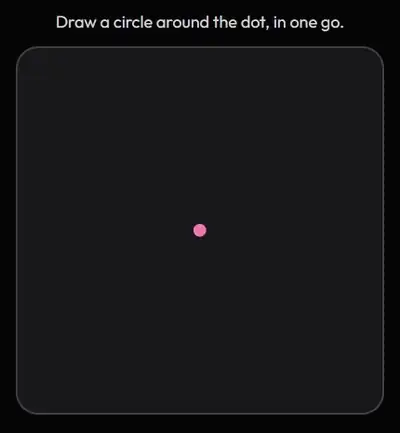 Drawing a circle: the line changes colour as it goes