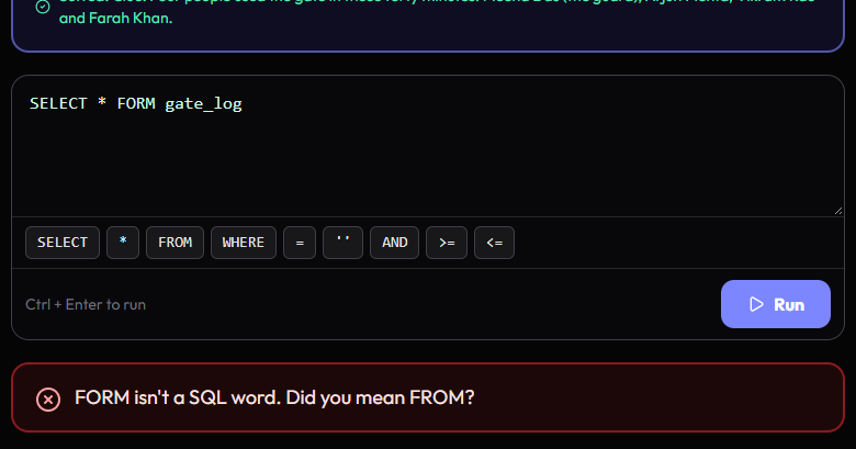 A rewritten error